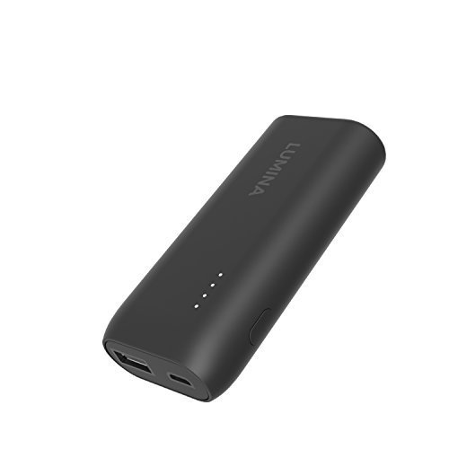 Lumina 5200 mAh Ultra Compact Portable Charger External Battery Power Bank with High-Speed Charging Technology