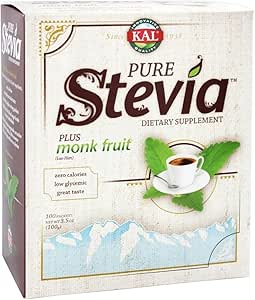 Kal Pure Stevia Plus Luo Han, 100 G Packets