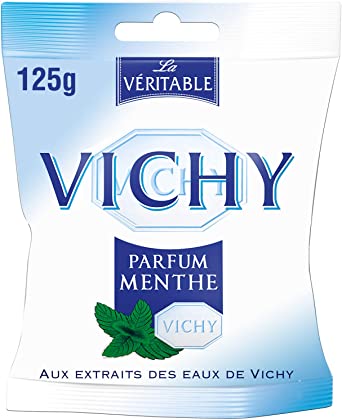 Vichy Bag of Mint Drops, 125 Grams