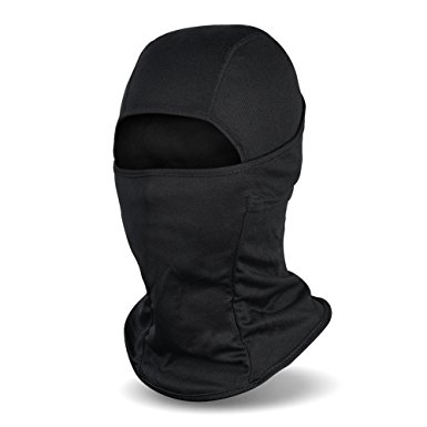 Balaclava Ski Mask, Winter Fleece Windproof Face Mask for Men and Women, Black
