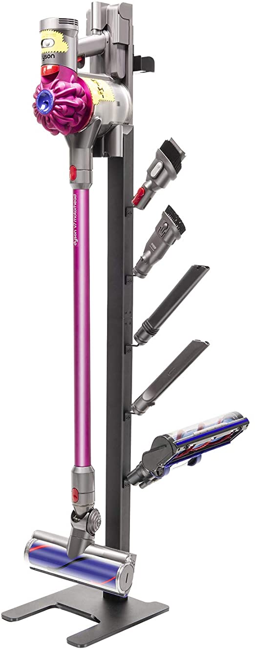 BRIGHTSHOW Stable Metal Storage Bracket Stand Holder for Dyson Handheld Cleaner V11 Animal v10 Absolute V8 Energy V7 V6 Cordless Stick Vacuum Cleaners with Charger Holder