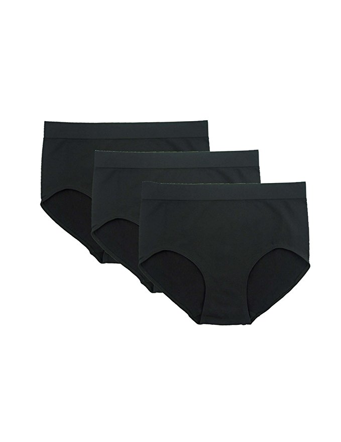 FEM Women's Underwear Full Brief Panties Silky Touch Microfiber - 3 Pack