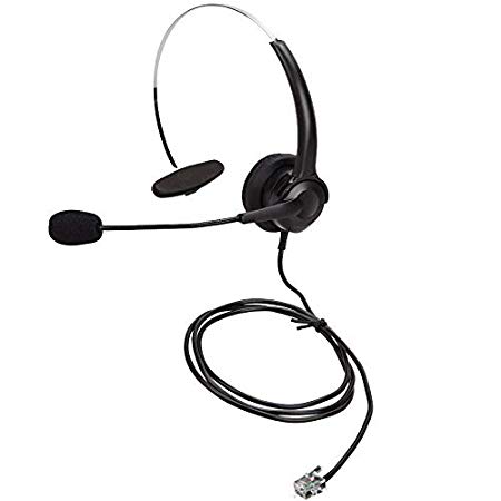 Fixed Phone Headphones/Audicom Call Center Headphones with MIC for Cisco Unified Phone IP Phones (Black)