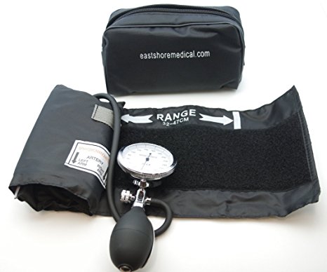 One Hand Manual Blood Pressure Cuff Large Adult size   Aneroid Sphygmomanometer , FDA approved