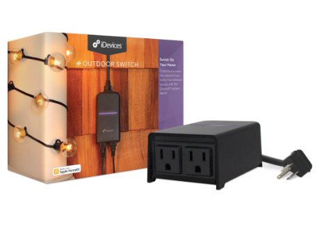 iDevices Outdoor Switch - Wi-Fi Enabled Plug for Outdoor Use, Works with Apple HomeKit and Amazon Alexa