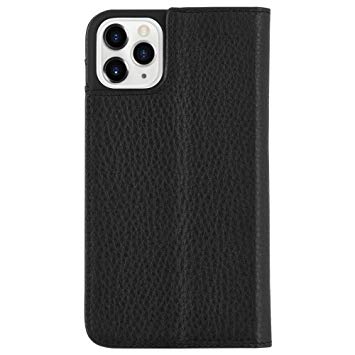 Case-Mate - iPhone 11 Pro Max Folio Case - Leather Wallet Folio - 6.5 - Black Leather