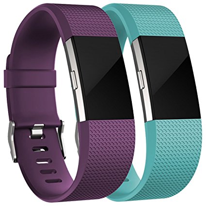 Maledan Replacement Bands for Fitbit Charge 2, Available in Different Colors and 3 Styles