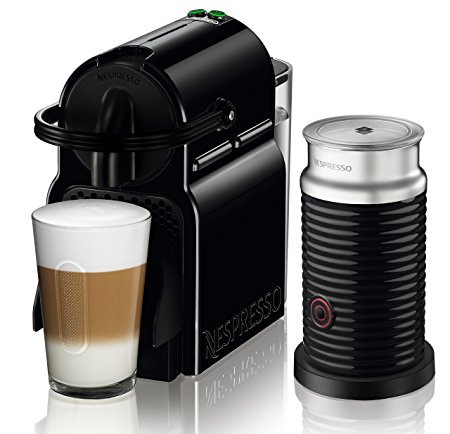 Nespresso Inissia by De’Longhi Espresso Machine with Aeroccino3 Frother EN80BAE , Black