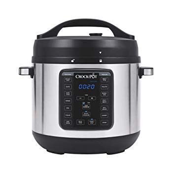 Crock-Pot 8-Quart Multi-Use XL Express Crock Programmable Slow Cooker and Pressure Cooker with Manual Pressure, Boil & Simmer, Stainless Steel