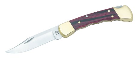 Buck Knives 110FG Famous Folding Hunter Knife with Finger Grooves includes Genuine Leather Sheath