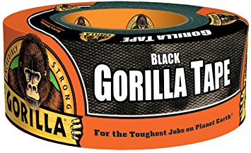 Gorilla Duct Tape, 1.88" x 12 yd., Black