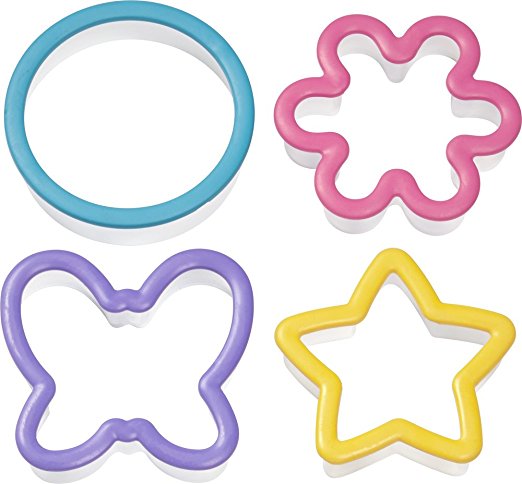 Wilton 2311-1337 4-Piece Comfort Grip Cookie Cutter Set, Assorted