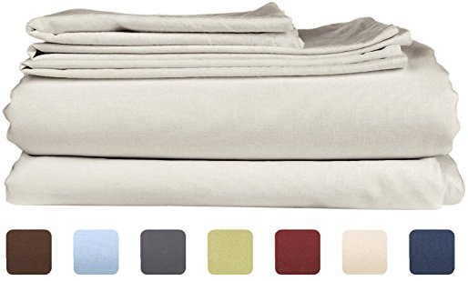 King Size Sheet Set - 4 Piece Set - Hotel Luxury Bed Sheets - Extra Soft - Deep Pockets - Easy Fit - Breathable & Cooling - Wrinkle Free - Comfy – Light Grey Bed Sheets - Kings Sheets – 4 PC