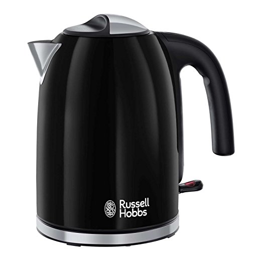 Russell Hobbs Colour Plus Kettle 20413, 3000 W, 1.7 L - Black