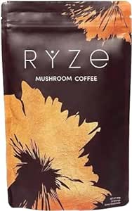 RYZE Mushroom Coffee Organic Mushroom Coffee，30 Servings, 6.35 oz