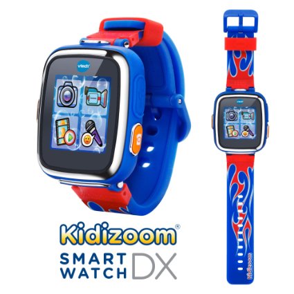 VTech Kidizoom Smartwatch DX - Special Edition - Red Flame with Bonus Royal Blue Wristband