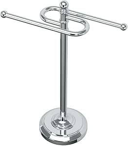 Gatco 1546 Counter Top S Style Towel Holder, Chrome