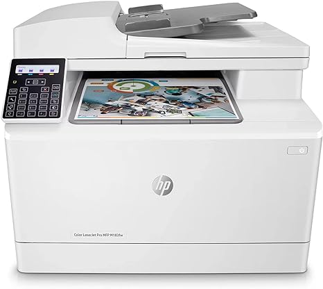 HP Color Laserjet Pro M183fw Wireless All-in-One Laser Printer for Home Office - Print Scan Copy Fax - 16 ppm, 600 x 600 dpi, 8.5 x 14, 35-Sheet ADF, USB 2.0 Port, Ethernet