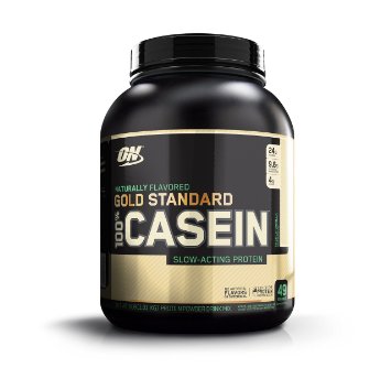 Optimum Nutrition 100 Casein Protein Naturally Flavored French Vanilla 4 Pound