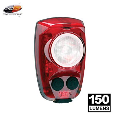 Cygolite Hotshot Pro- 150 Lumen Bike Tail Light- 6 Night & Daytime Modes- User Tuneable Flash Speed- Compact Design- IP64 Water Resistant- Secured Hard Mount- Great for Busy Roads