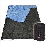 Best Choice Products Huge Double Sleeping Bag 23F-5C 2 Person Camping Hiking 86x60 W2 Pillows New