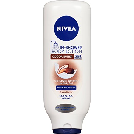 Nivea Body In-Shower Cocoa Butter Body Lotion, 13.5 Fluid Ounce