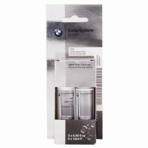 BMW touch-up paint stick set (basecoat plus clearcoat)