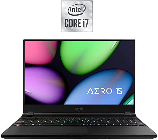 Gigabyte [2020] AERO 15 KB Thin Light Performance Laptop, 15.6"" 240Hz FHD IPS Display, GeForce RTX 2060, Intel Core i7-10750H, 16GB DDR4, 512GB NVMe SSD, Up to 8.5-hrs, i7-10750h | 16gb | 512gb ssd