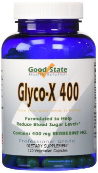 Good State Glycox 400 with Berberine HCL 400mg 120 Capsules
