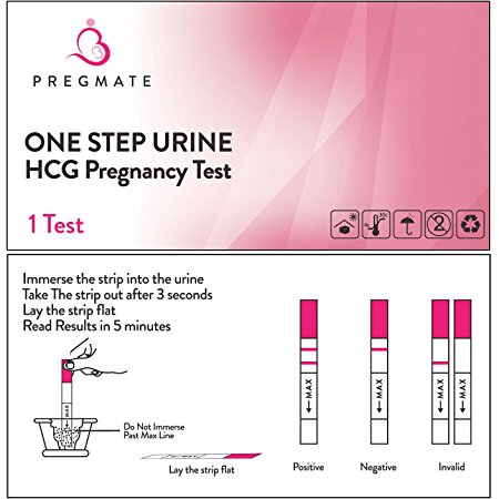 PREGMATE 25 Pregnancy HCG Test Strips One Step Urine Test Strip Combo Predictor Kit Pack (25 HCG)