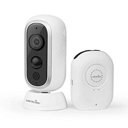 Wansview 1080P Home Security Camera System HD Wire-Free, Wireless WiFi Battery Powered Indoor/Outdoor Camera with Motion Detection, Two-Way Audio& Night Vision- 1 Camera Kit(B1)