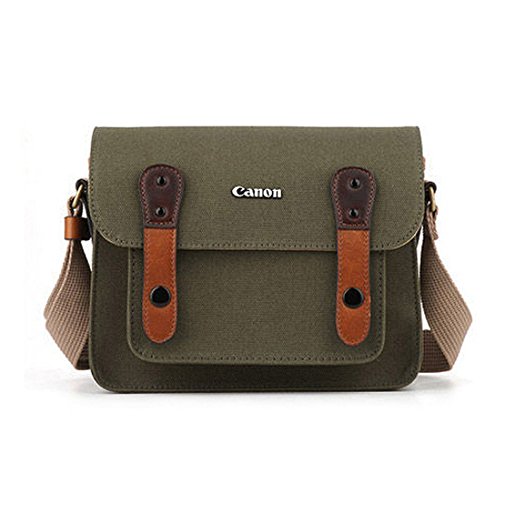 CANON D-SLR RF Mirrorless Pocket Shoulder Bag Case 6520 Khaki for Lens EOS M M2 M3 100D 400D 450D 500D 550D 600D 650D 700D 750D