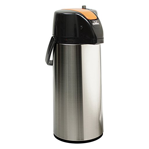 Zojirushi AASB-22SBD Premier Air Pot 74-Ounce Decaf Beverage Dispenser, Brushed Stainless