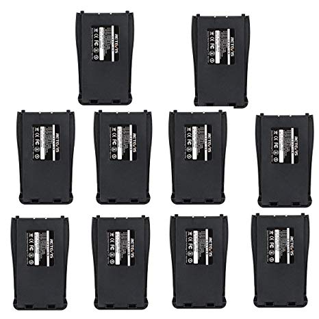 Retevis H-777 Two Way Radio Battery 1000mAH Original Rechargeable Li-ion Battery Compatible with Baofeng BF888S Retevis H-777 Walkie Talkies(10 Pack)