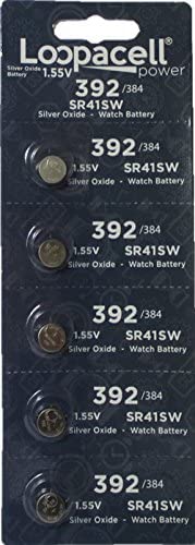 Loopacell 392/384 Silver Oxide Battery Card of 5