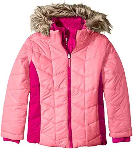 Free Country Little Girls' Puffer Coat with Vestee