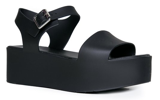 Women's Platform Sandal -Comfort Platform Jelly Wedge Open Peep Toe Fashion - Chunky Platform Ankle Strap Ultra Comfortable Walking Shoe
