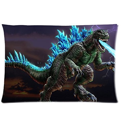 Custom Monster Godzilla Pattern 11 Pillowcase Cushion Cover Design Standard Size 20X30 Two Sides