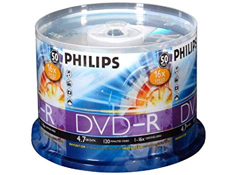 Philips 4.7 GB 16X DVD-R 50PK Spindle