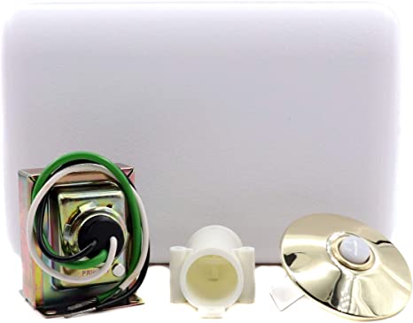 Royal Pacific 8912DC Doorbell Chime Kit, Transformer, Chime, Lighted Button, 24V