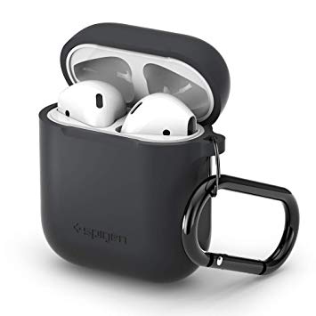 Spigen Silicone Case Designed for Apple Airpods Case Cover (2016) - Charcoal