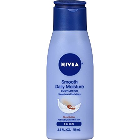 NIVEA Smooth Daily Moisture Body Lotion 2.5 Fluid Ounce (Pack of 6)