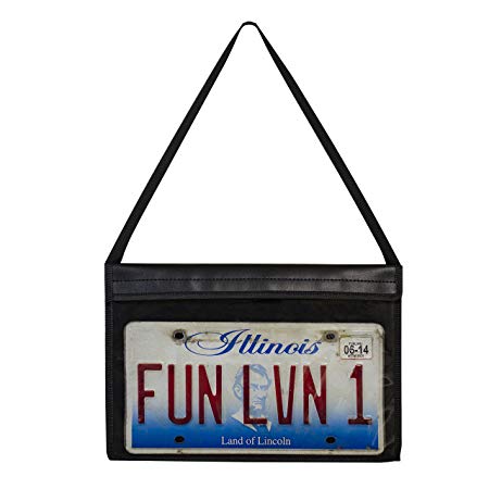 C-Line License Plate Holder with Hanging Strap, Stitched (41902)