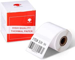 Phomemo m110 Printer Labels, 40x30mm Self-Adhesive Direct Thermal Labels Printer Label Paper for Phomemo M110 M120 M220 M221 Label Maker