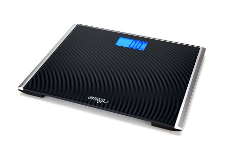 Omega Precision Ultra Digital Bathroom Scale 440 Lb. Capacity with Ultra Wide Platform and Step-on Technology