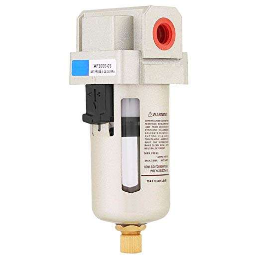 AF3000-03 G3/8'' Drain Air Compressor Compressed in Line Particulate Moisture Water Trap Filter Separator with Mount