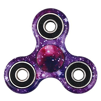 EVERMARKET New Style Premium Tri-Spinner Fidget Toy With Premium Hybrid Ceramic Bearing (Night Stars)