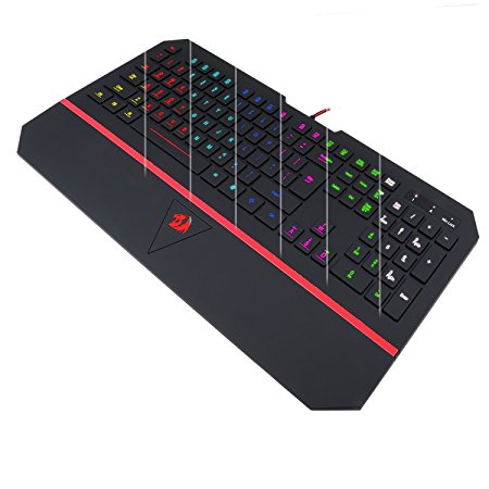 Redragon Karura K502 USB Gaming Keyboard, 7 Switchable Backlight Colors, 104  Keys