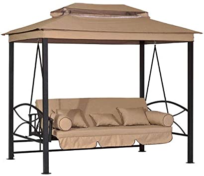 Garden Winds Replacement Canopy Top Cover for The CTS Gazebo Swing - Standard 350