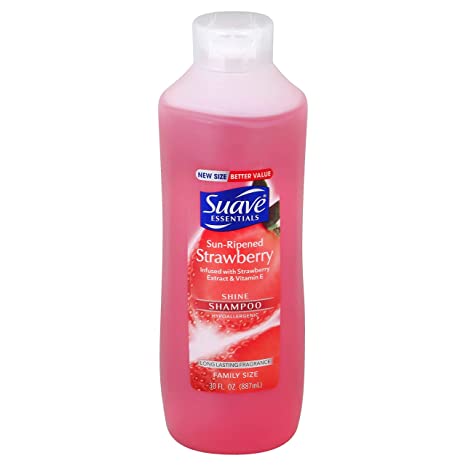 Suave Essentials Shampoo, Sun Ripened Strawberry, 30 Ounce (Pack of 2)